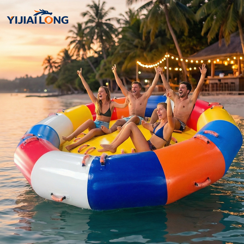 Party Games Large Groups - 10FT Inflatable Disco Boat Spinning UFO