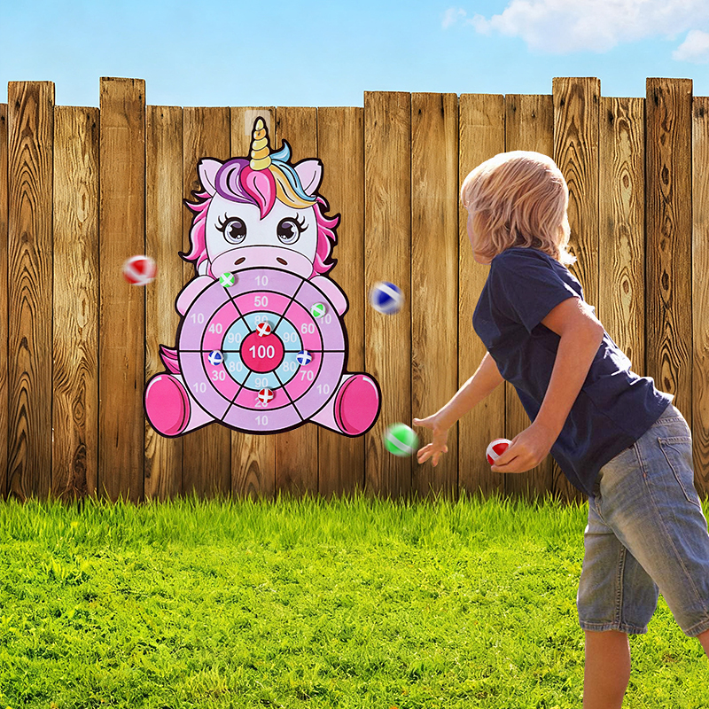 Party Games Indoor For 6 12 Year Olds - New Large Sticky Ball Dart Board