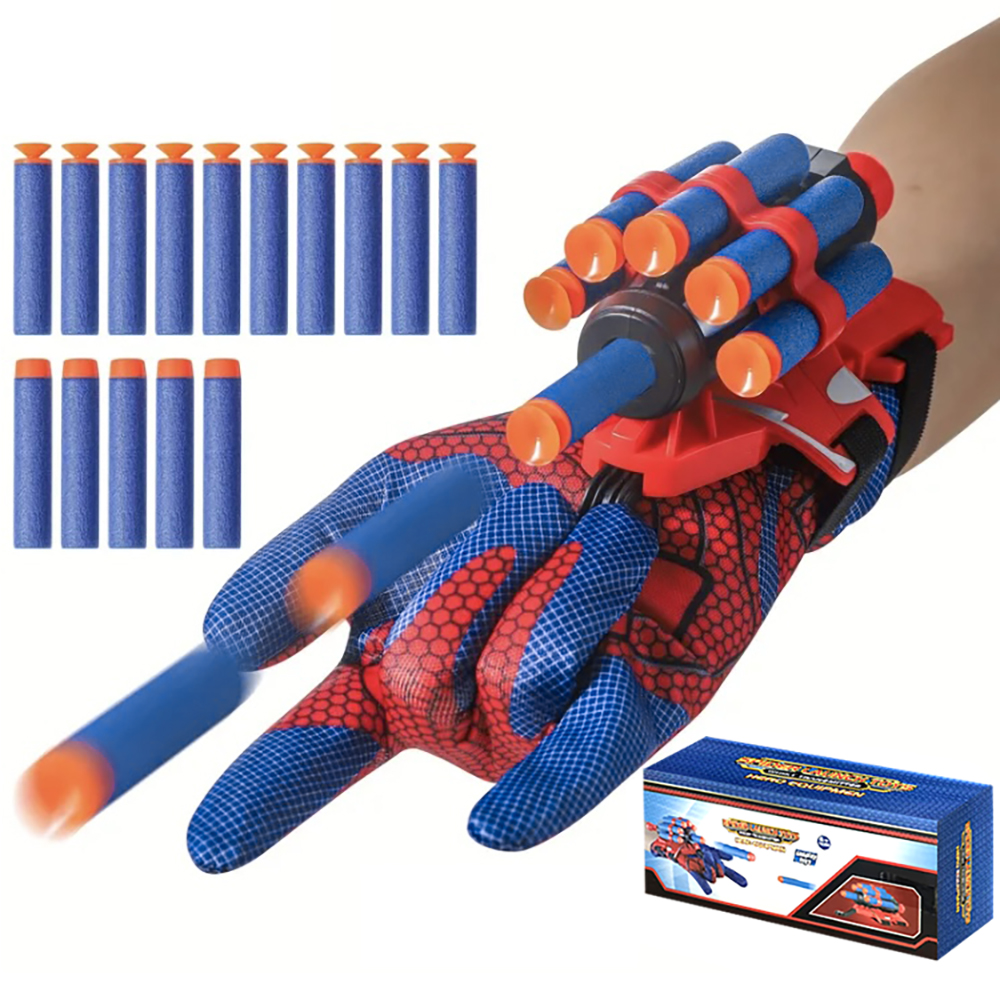 Party Games No Equipment - Spider Launcher Glove Toy, Role-Playing Hero