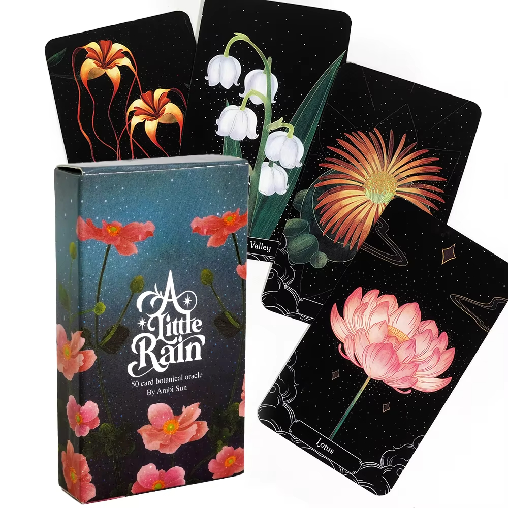 Party Games App - A Little Rain Botanical Oracle card