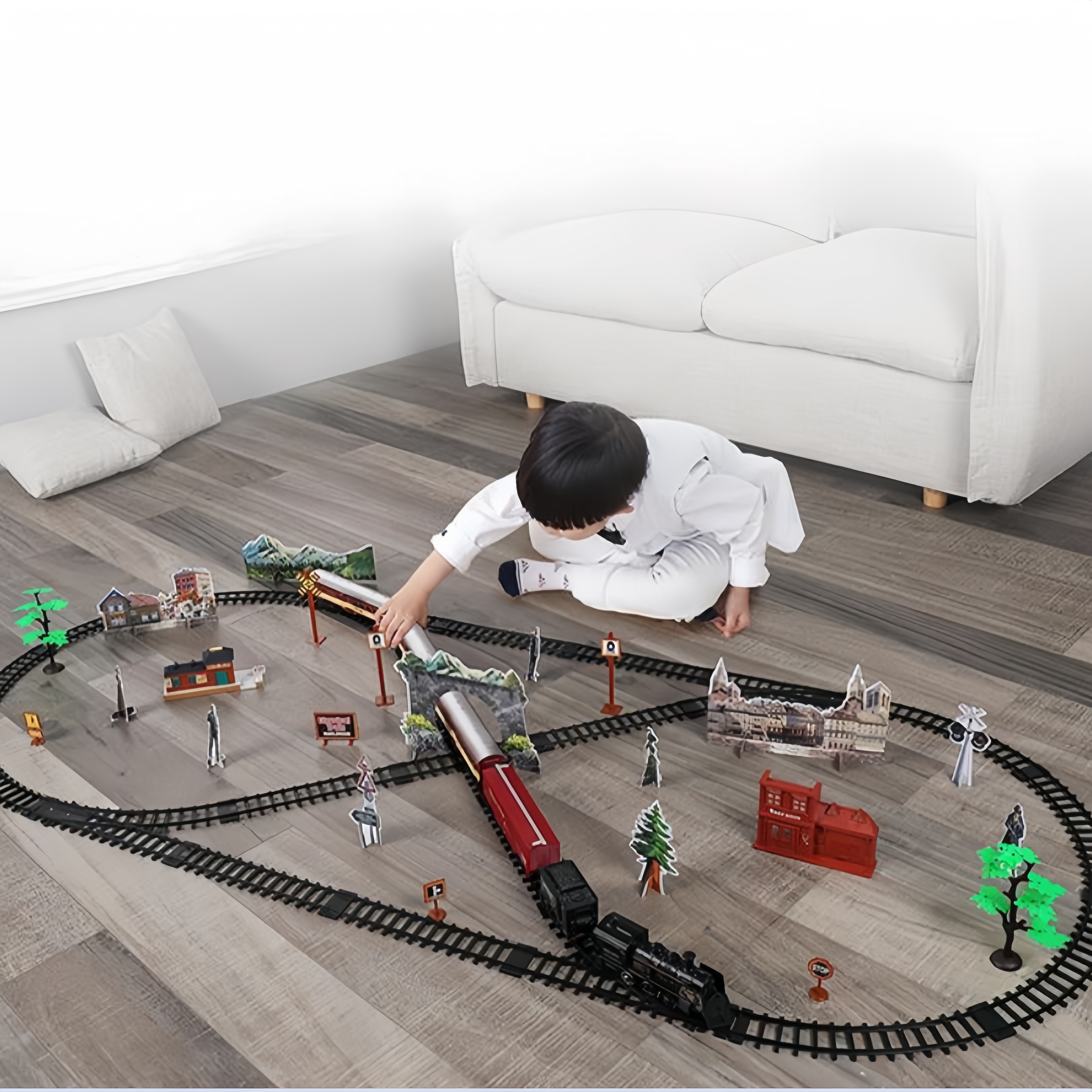 Party Games Steam Free - Kids Electric Steam Train Toy Rail