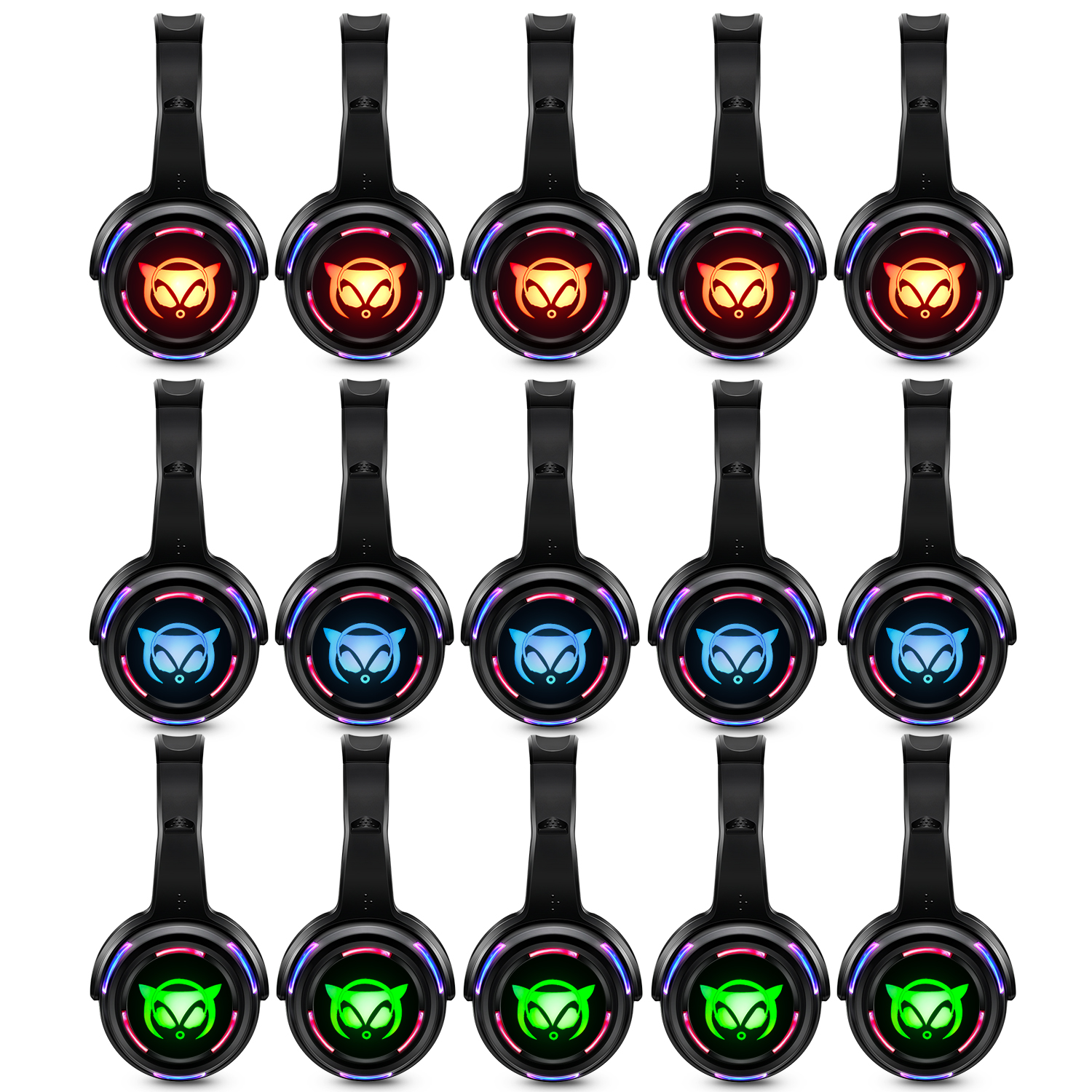 Party Games Mobile - Silent Disco Headphones LED Wireless earphone