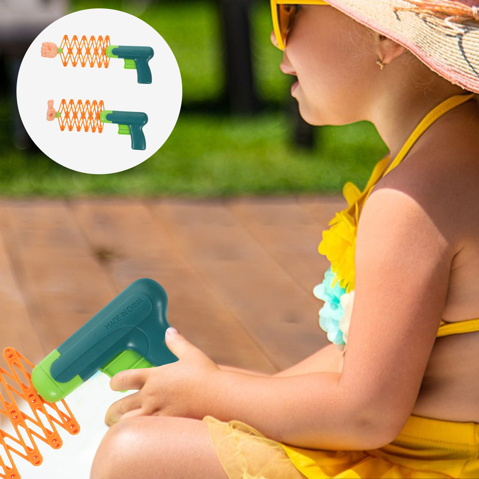 Party Games Kids Outdoor - 2Pcs Telescopic Spring Fists Prank Prop