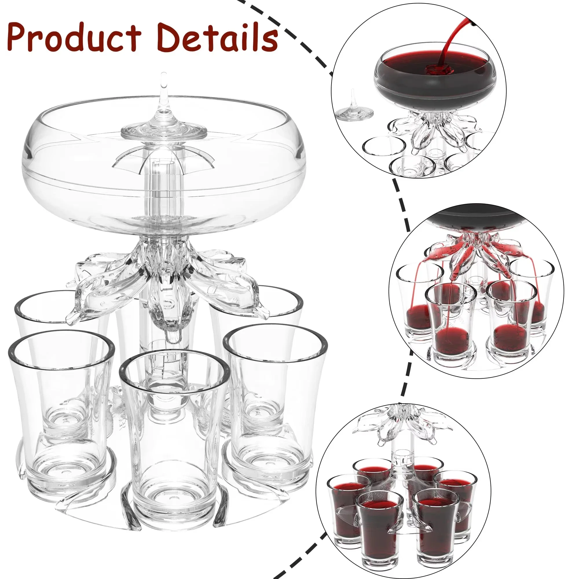Shot Glass Holder 6 Cups Acryl - Party Games Using Cups recensie en prijs