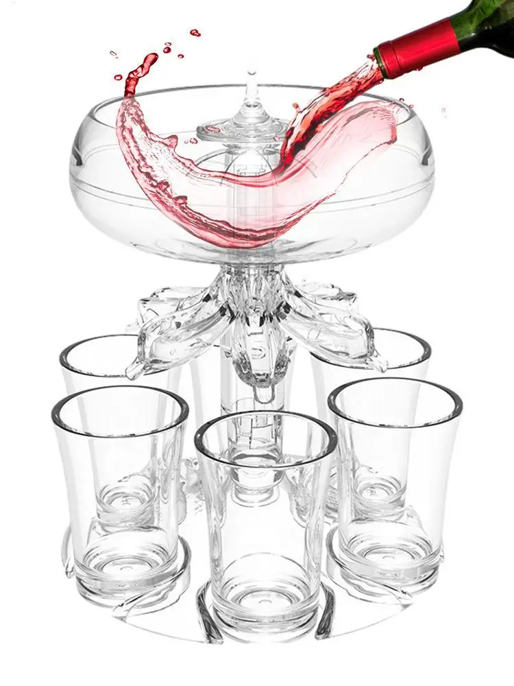 Shot Glass Holder 6 Cups Acryl - Party Games Using Cups recensie en prijs