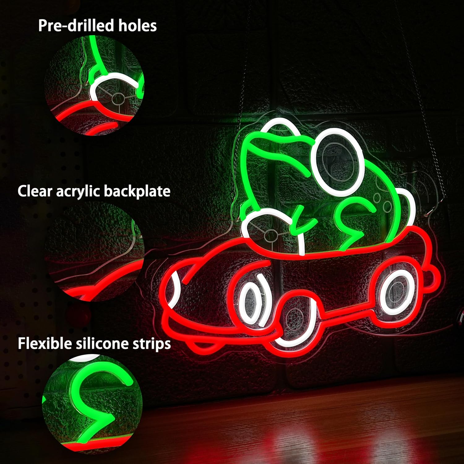 Frog Driving Car Neon Sign Art - Party Games Gifts recensie en prijs