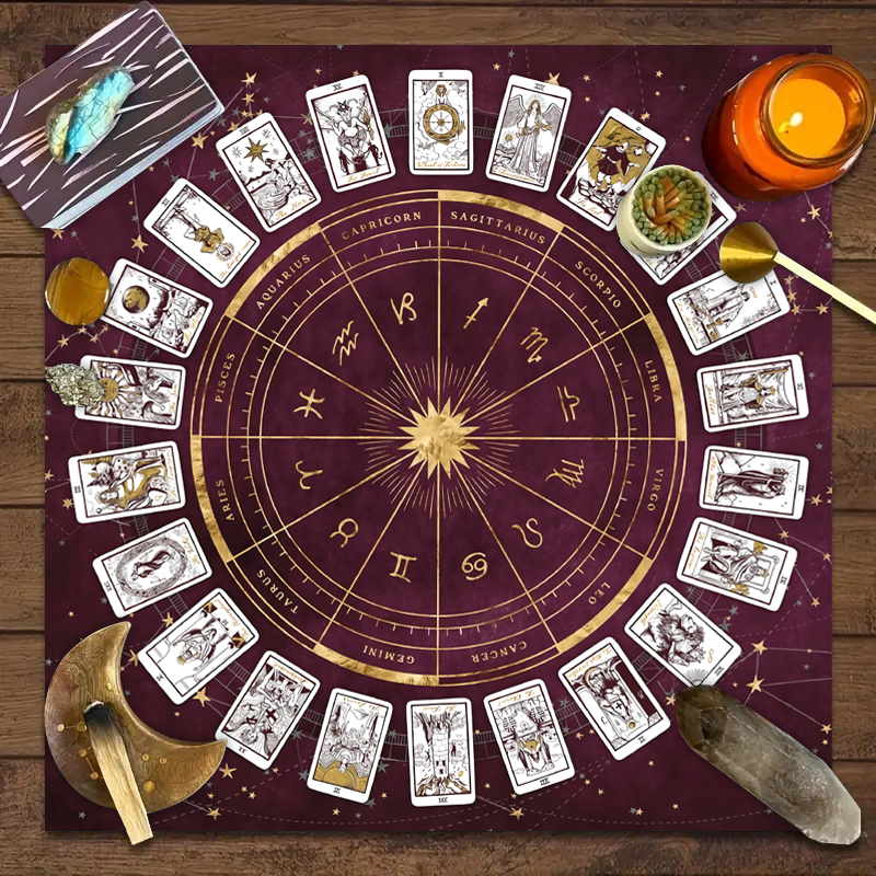 1pc Tarot Card Tablecloth, 12  - Zodiac Party Games recensie en prijs