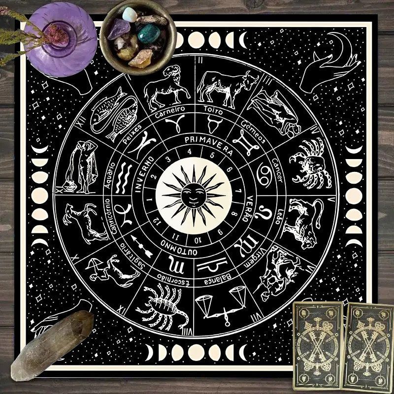 Zodiac Pattern Tarot Cloth - S - Zodiac Party Games recensie en prijs