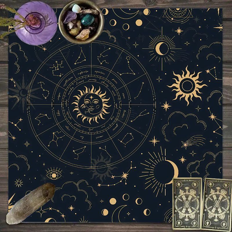 Zodiac Pattern Tarot Cloth - S - Zodiac Party Games recensie en prijs