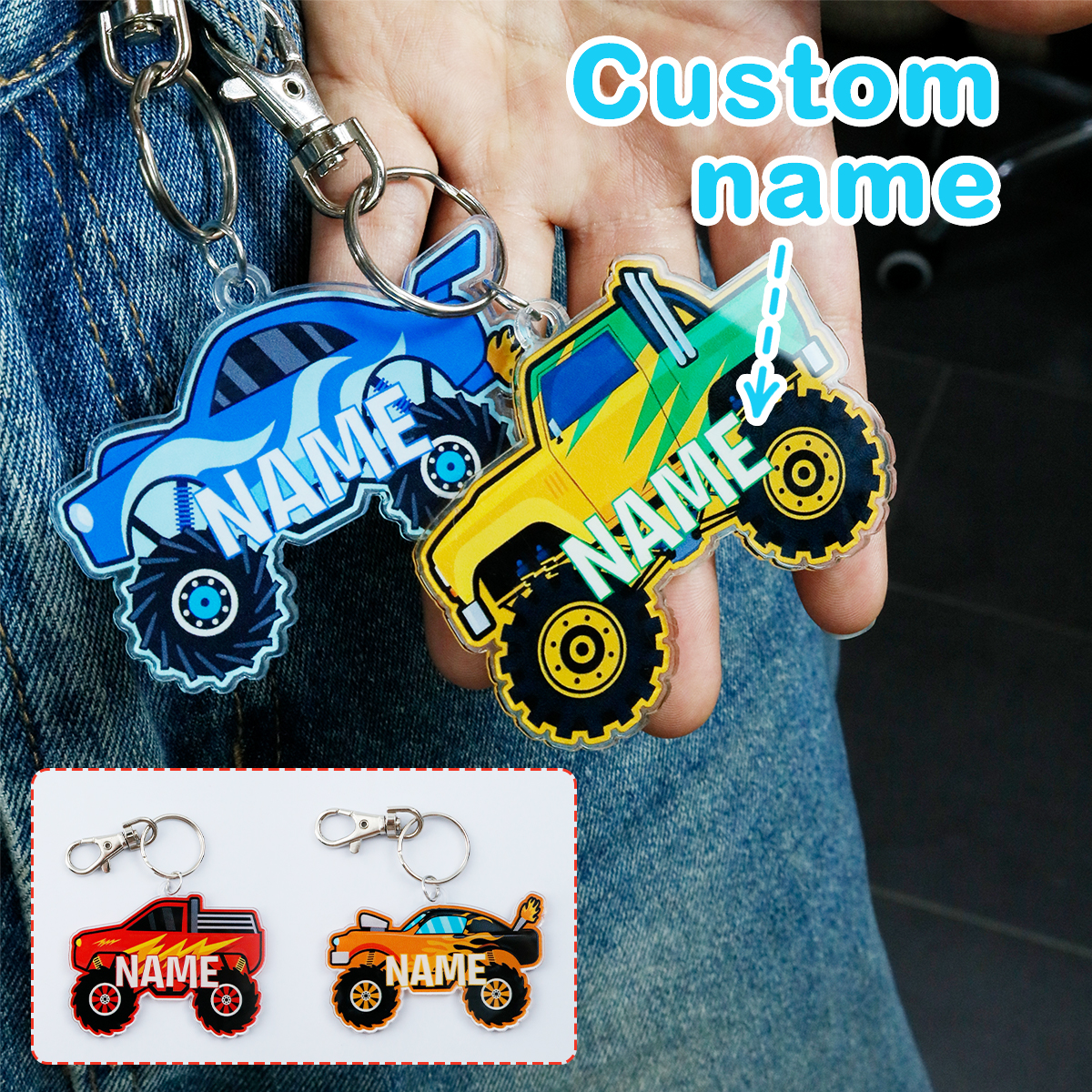 Custom Monster Truck Name Keyc - Sack Race Bag recensie en prijs