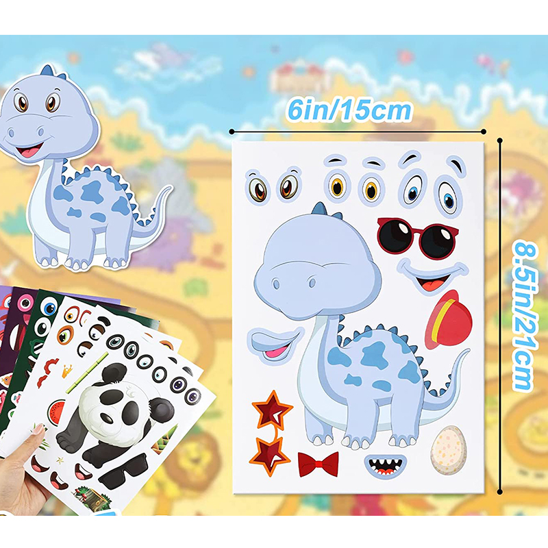 12/24 Sheets Make a Face Stick - Zoo Party Games recensie en prijs