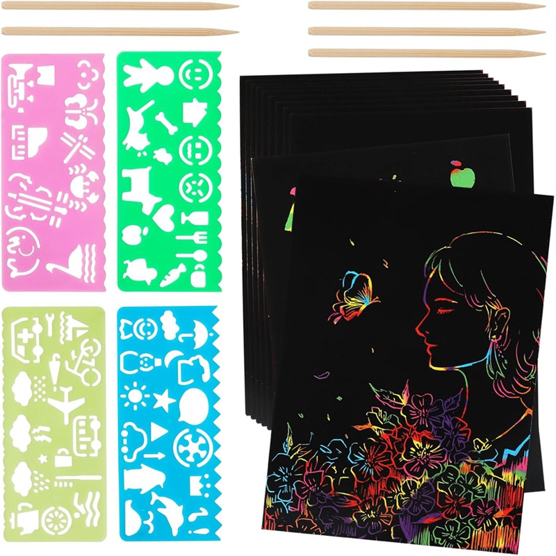 Scratch Paper Art Set, Black C - Party Games Gifts recensie en prijs