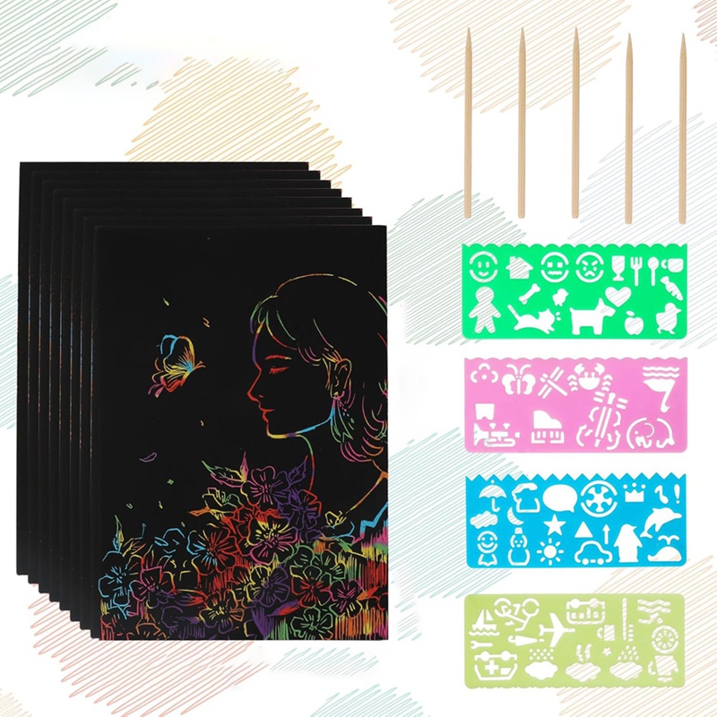 Scratch Paper Art Set, Black C - Party Games Gifts recensie en prijs