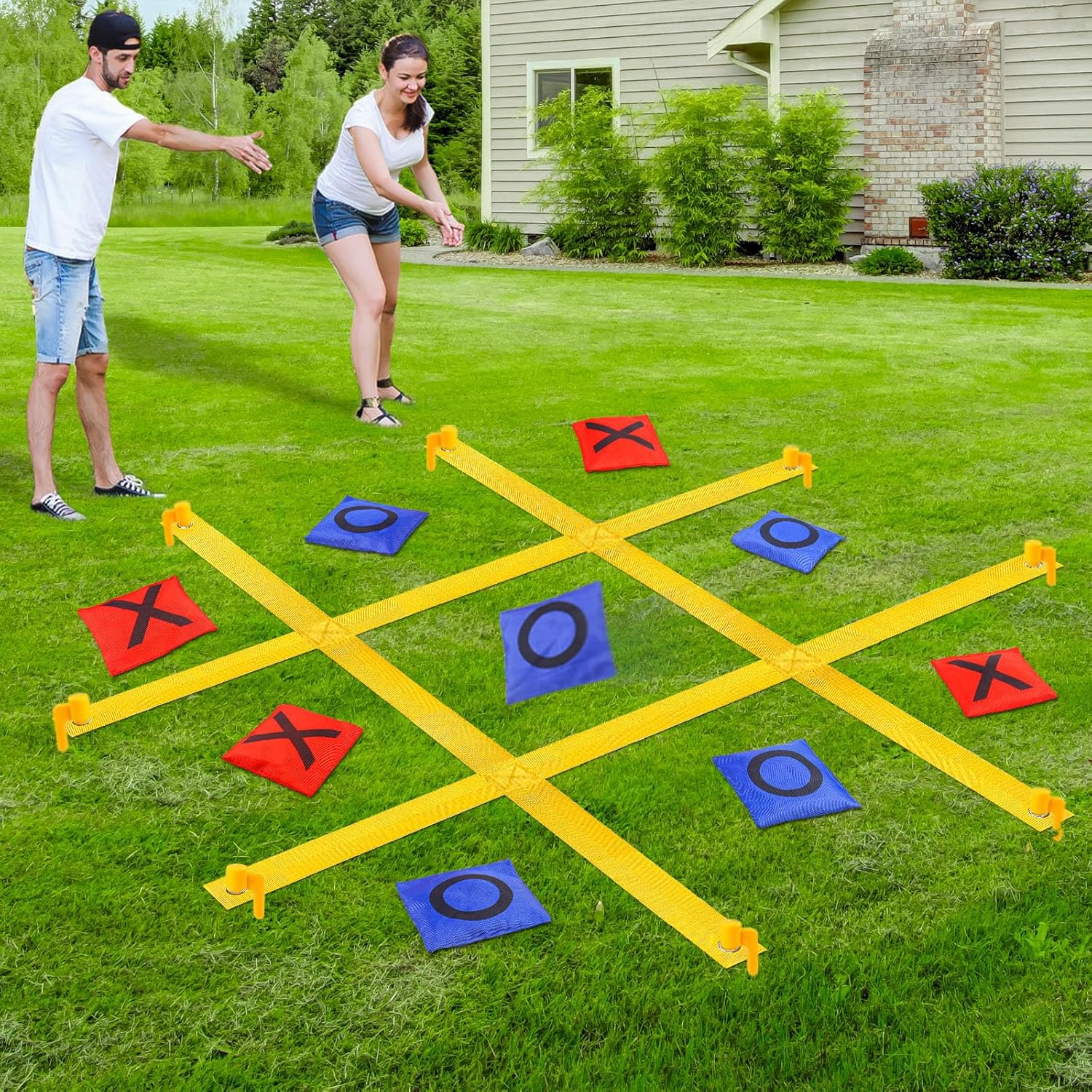 Portable Giant Tic Tac Toe Bea - Tic Tac Toe Giant recensie en prijs