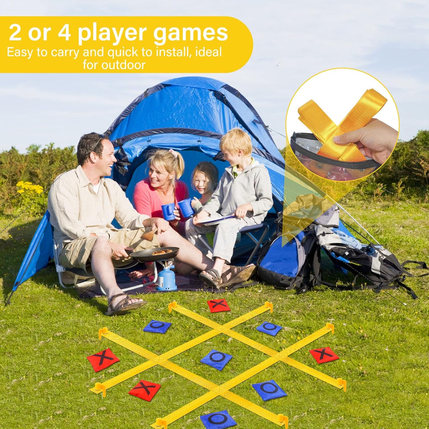 Portable Giant Tic Tac Toe Bea - Tic Tac Toe Giant recensie en prijs