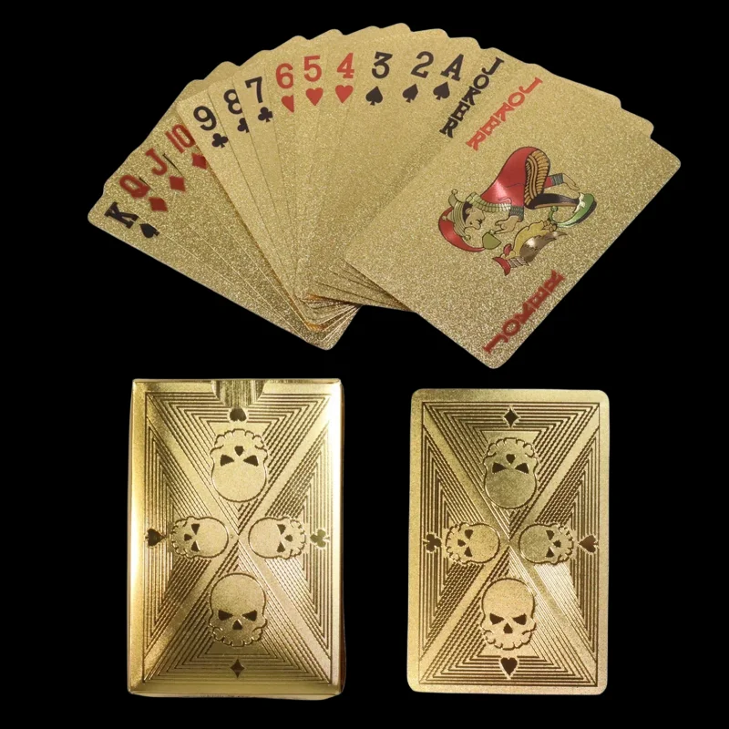 Gold Foil Skull Poker Cards Wa - Party Games Using Playing Cards recensie en prijs