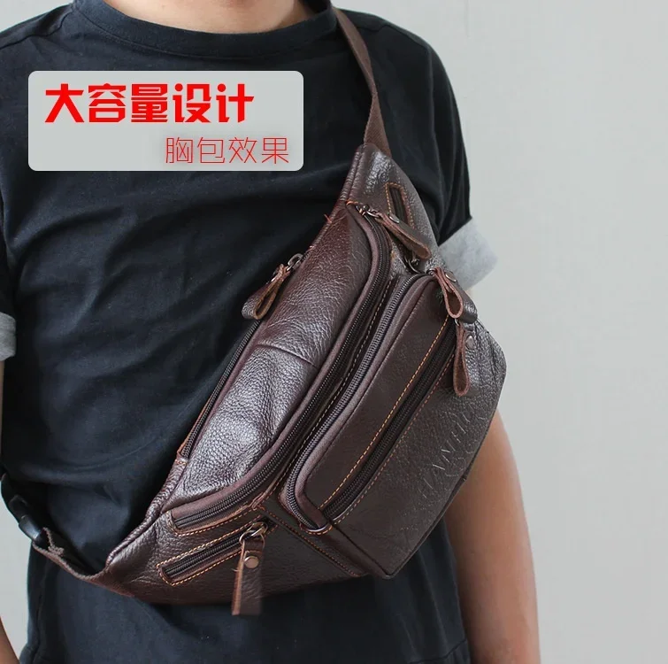 Genuine Cowhide Leather Waist  - Sack Race Bag recensie en prijs
