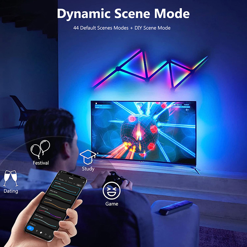 Smart RGB Wall Lamp, Bluetooth - Party Games App recensie en prijs