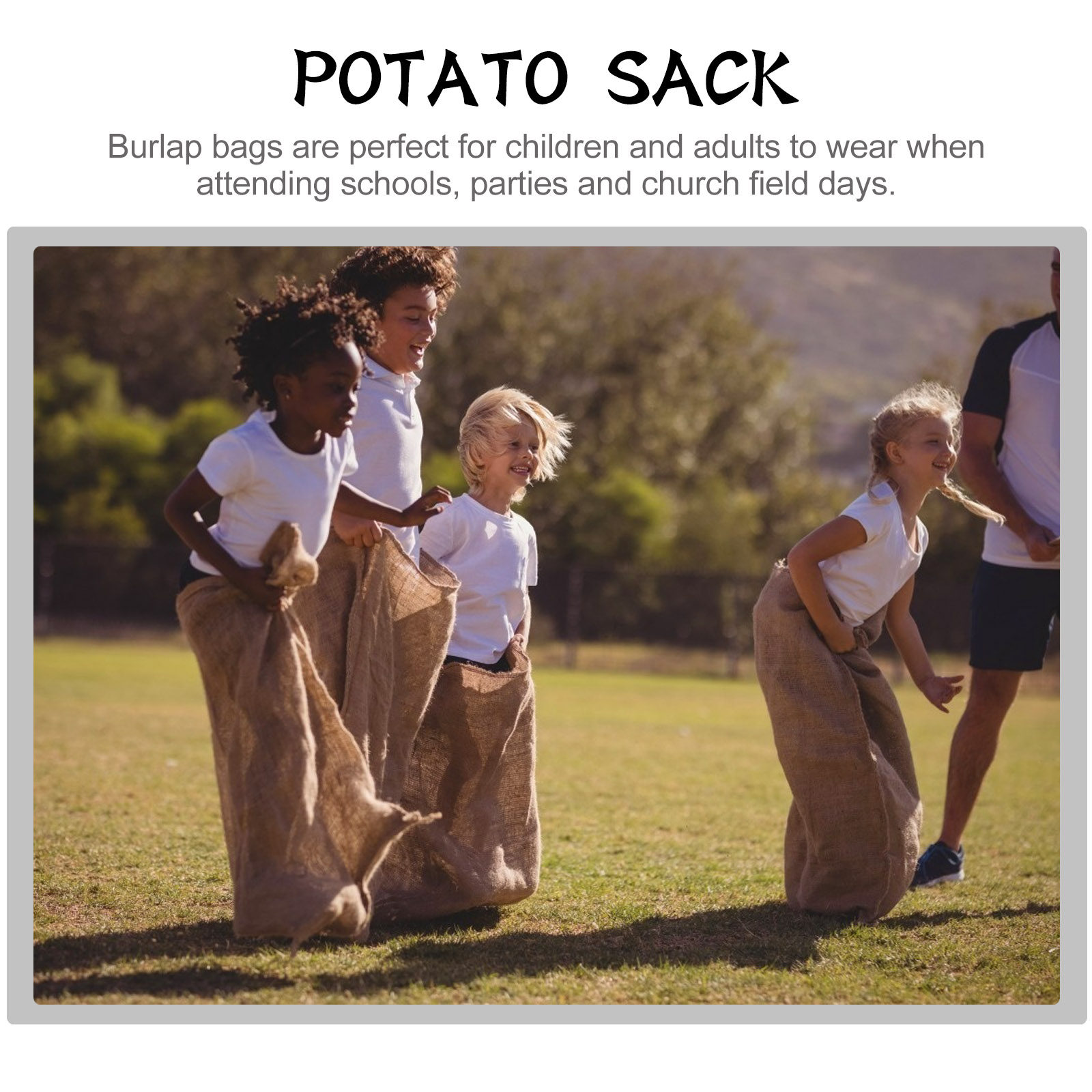 1Pcs Flooding Burlap Sand Bag  - Sack Race Bag recensie en prijs