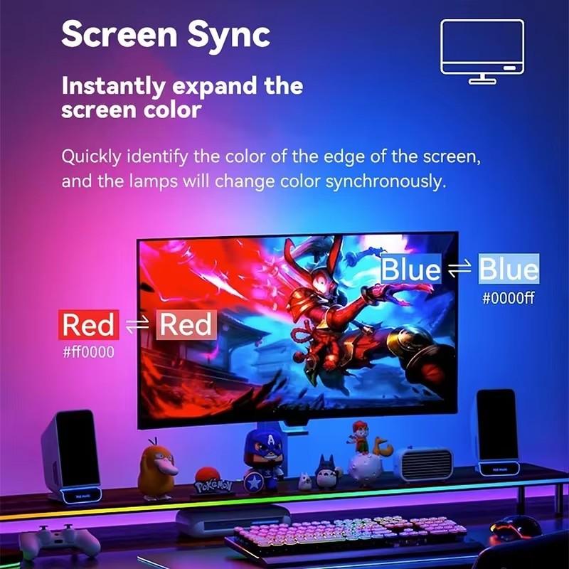 RGB Gaming Lights Strip Monito - Party Games App recensie en prijs