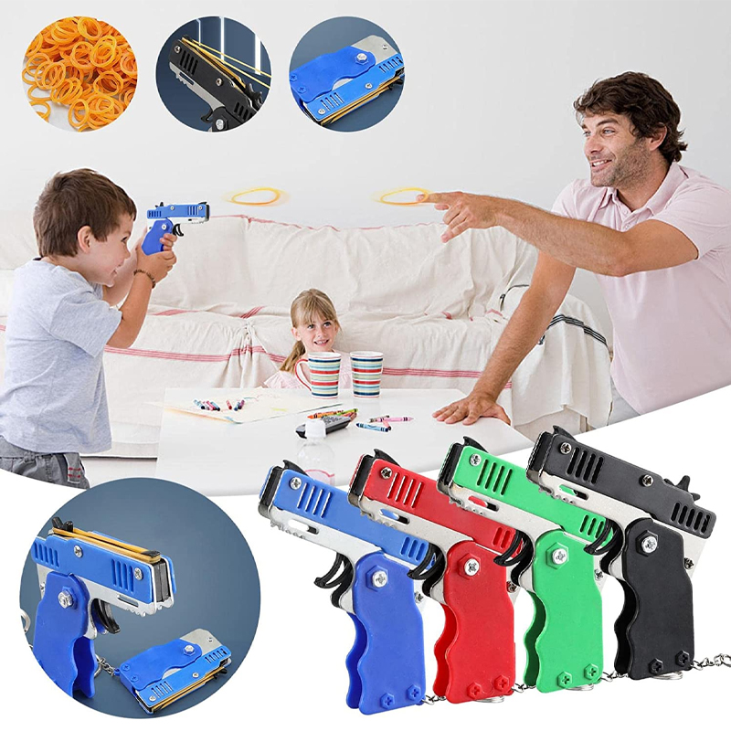 Mini Keychain Rubber Band Gun  - Party Games Kids Outdoor recensie en prijs