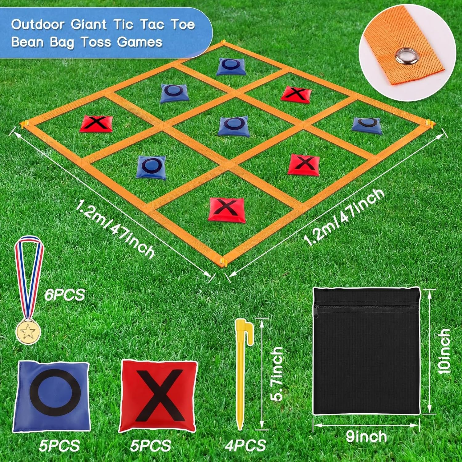 Outdoor Giant Tic Tac Toe Game - Tic Tac Toe Giant recensie en prijs