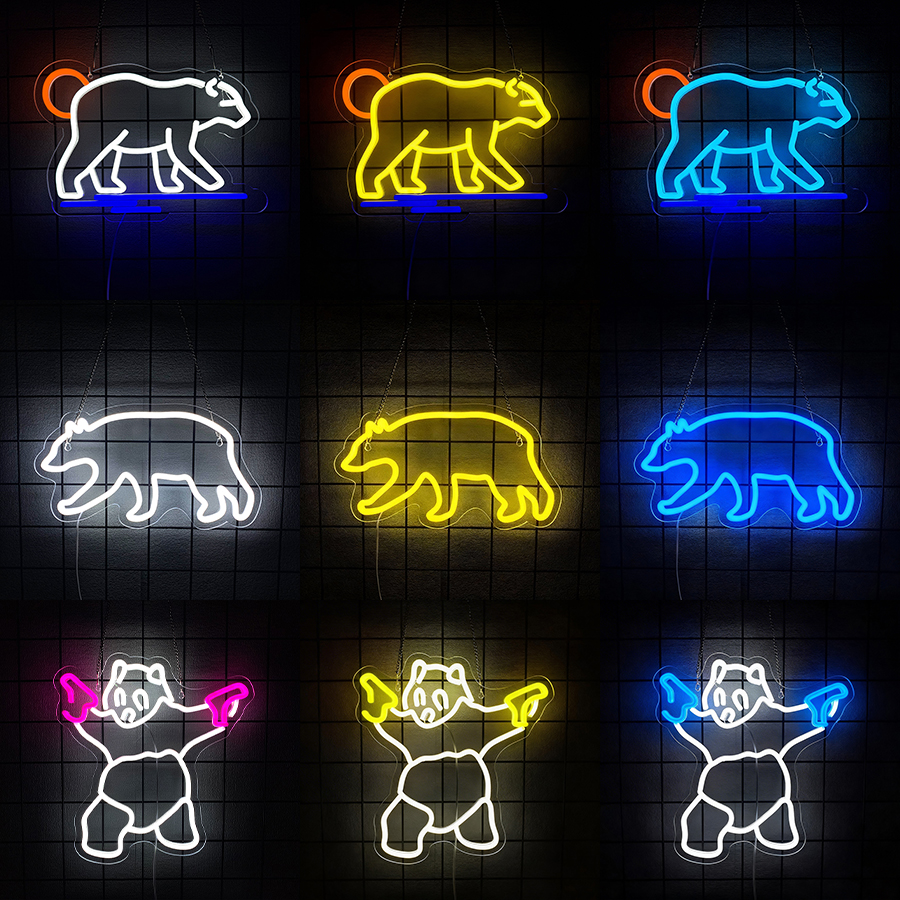 Polar Bear Neon Sign For Wall  - Zoo Party Games recensie en prijs