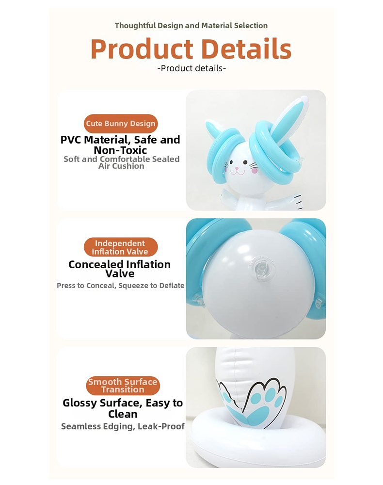 Easter Inflatable Bunny Ring T - Party Games Kids Outdoor recensie en prijs
