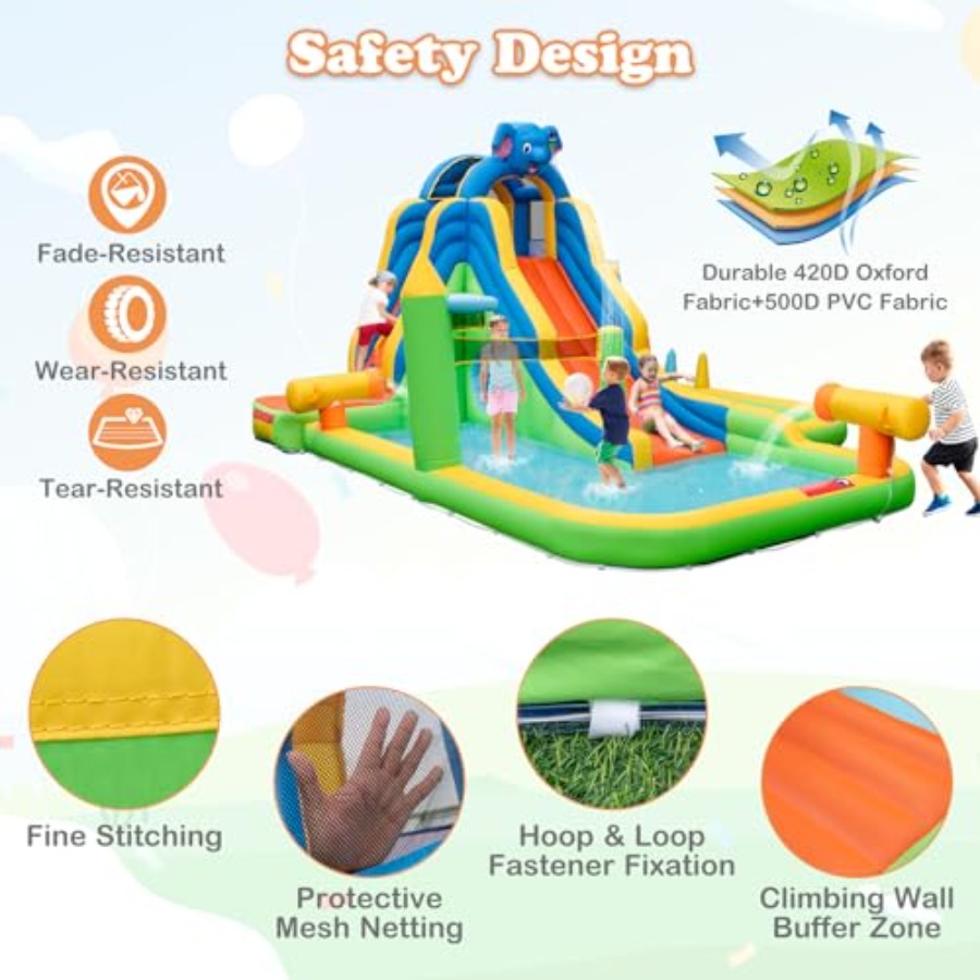 Inflatable Water Slide 9-in-1  - Tic Tac Toe Giant recensie en prijs