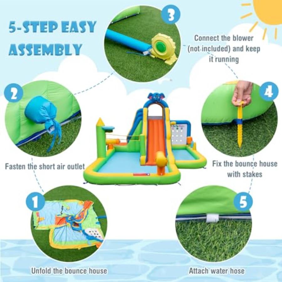 Inflatable Water Slide 9-in-1  - Tic Tac Toe Giant recensie en prijs