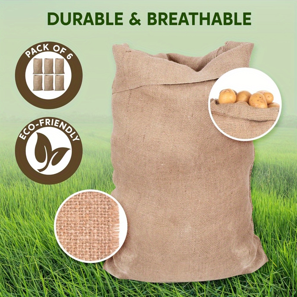 6 Pack Large Burlap Potato Sac - Sack Race Bag recensie en prijs