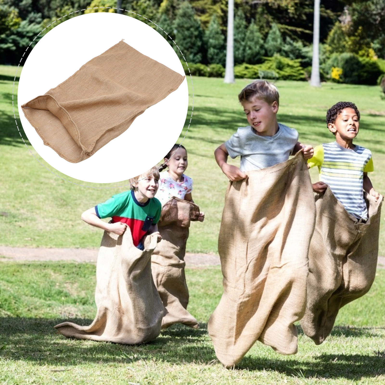 1pc Large Burlap Bag Multi-Fun - Sack Race Bag recensie en prijs