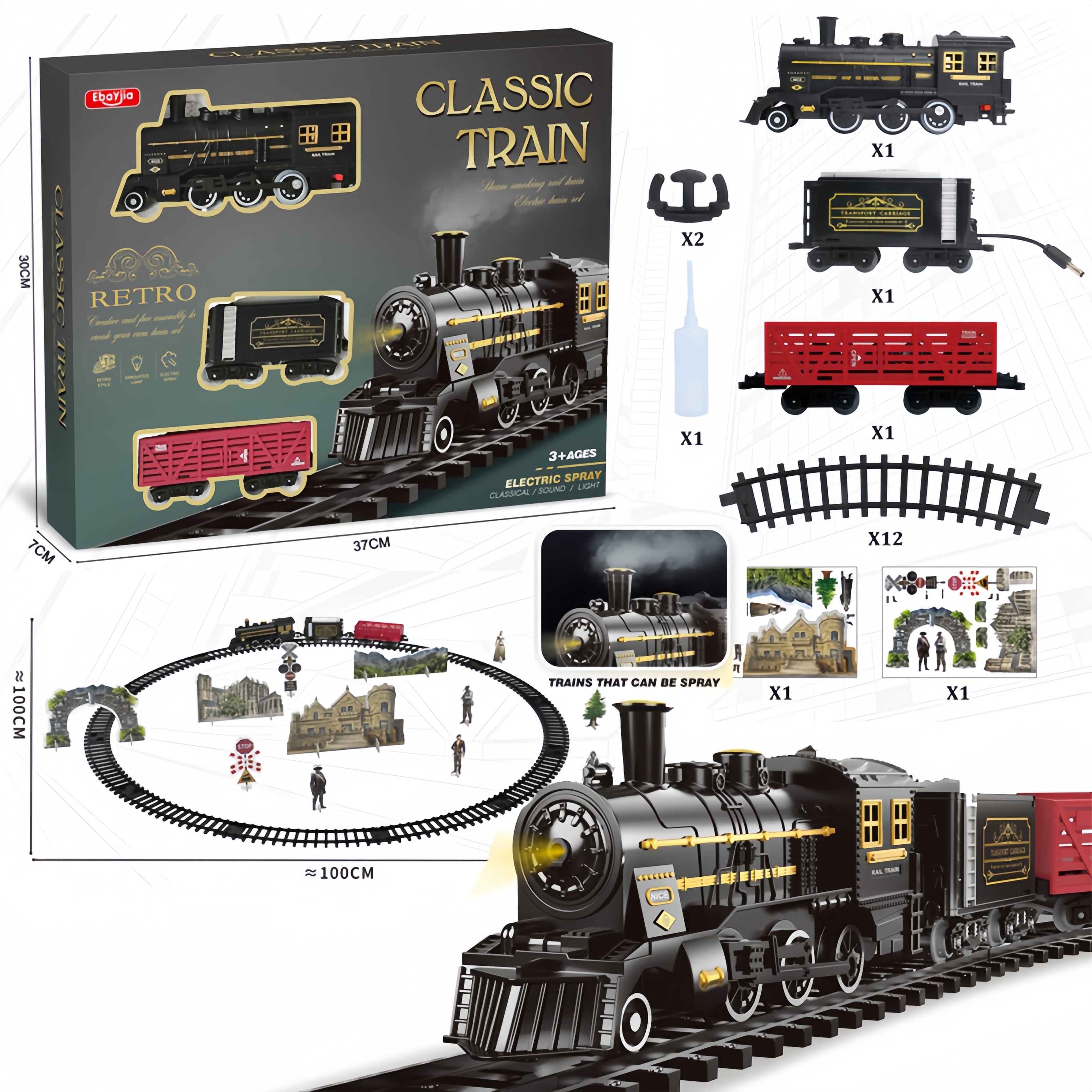 Kids Electric Steam Alloy Trai - Party Games Steam Free recensie en prijs