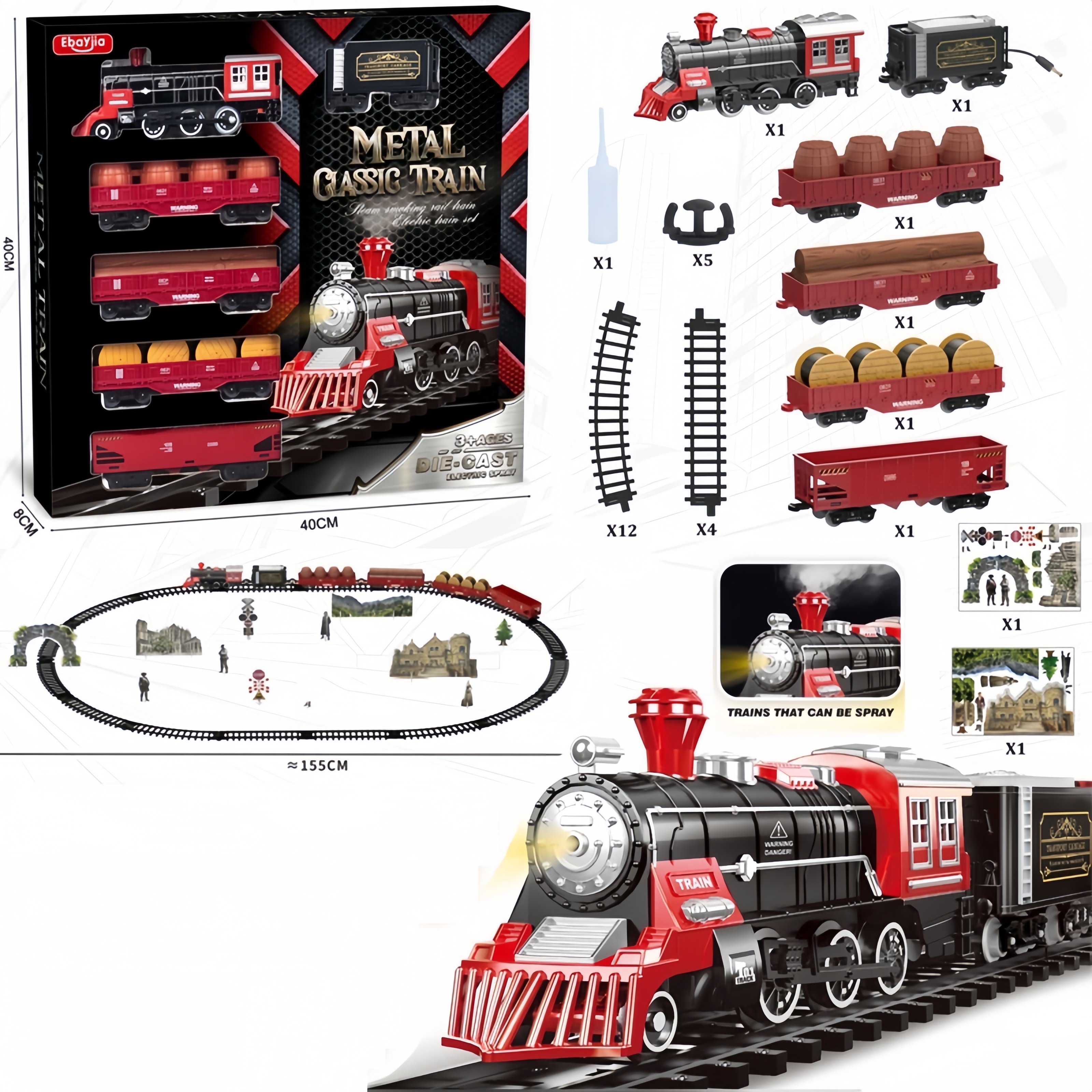 Kids Electric Steam Alloy Trai - Party Games Steam Free recensie en prijs