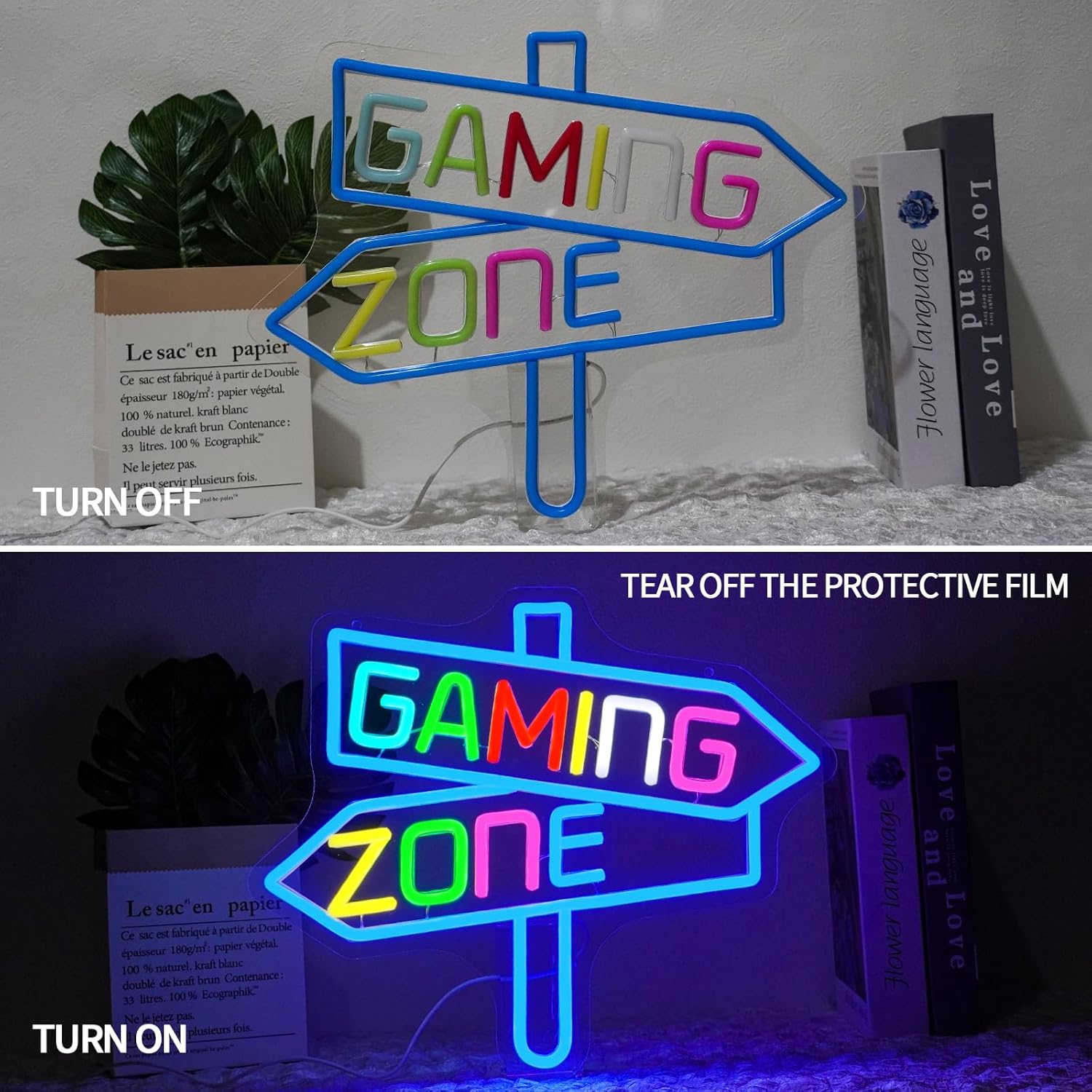 Gaming Zone Neon Sign USB LED  - Party Games Gifts recensie en prijs