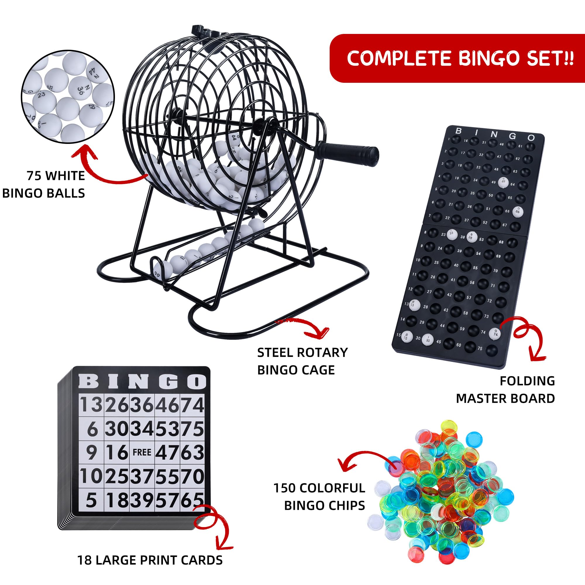 Bingo Game Set for Adults and  - Party Games Large Groups recensie en prijs