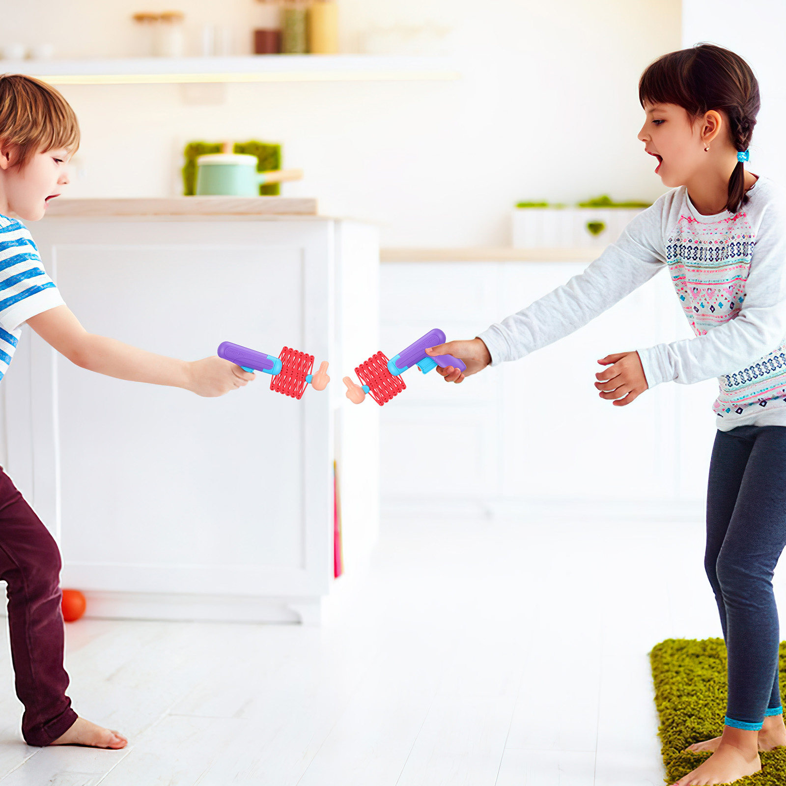 2Pcs Telescopic Spring Fists P - Party Games Kids Outdoor recensie en prijs