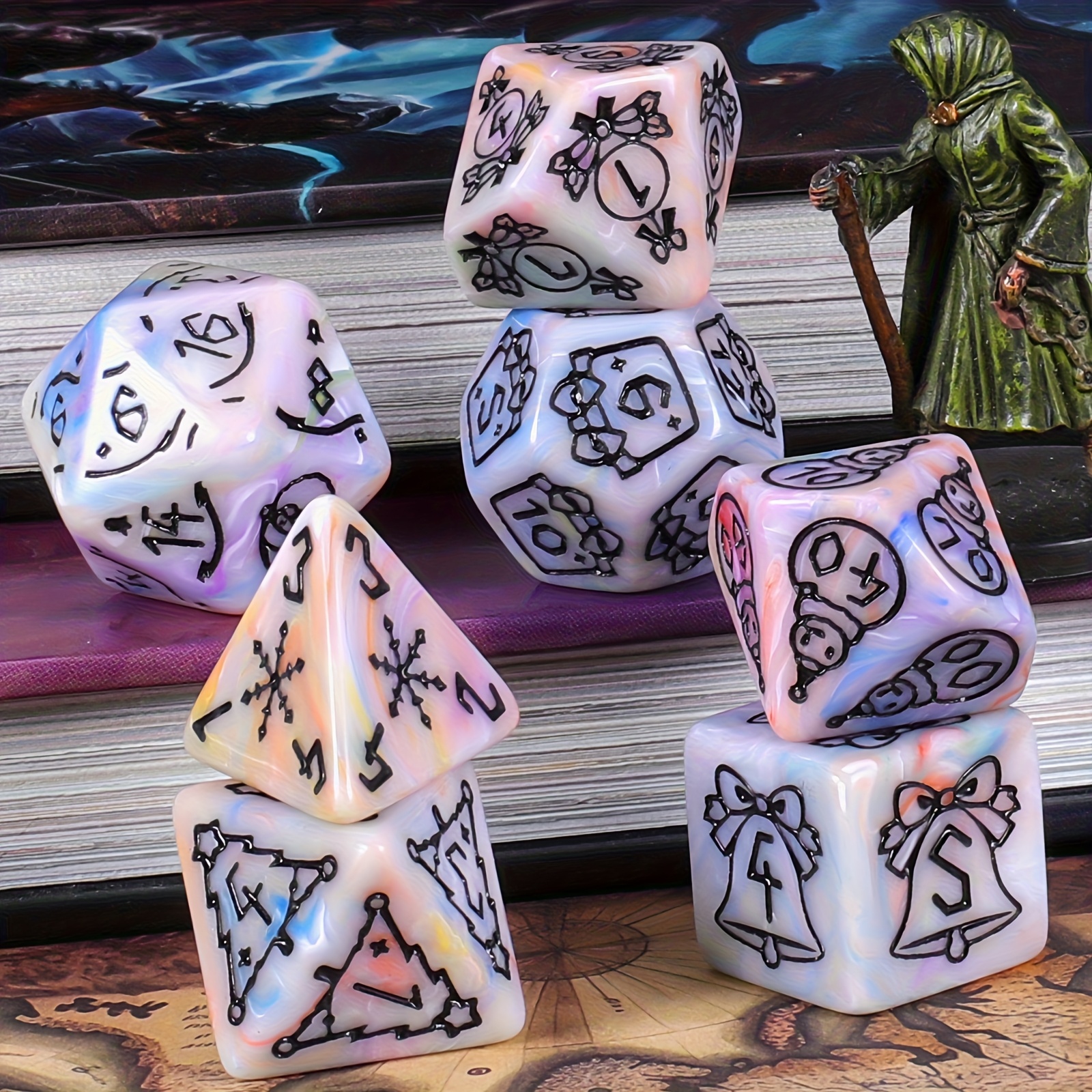 DND Dice Set -7pc Christmas Po - Party Games App recensie en prijs