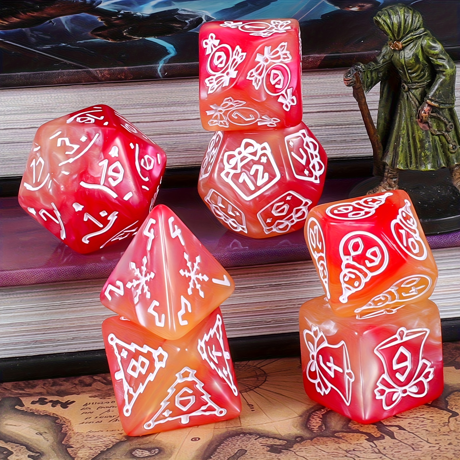 DND Dice Set -7pc Christmas Po - Party Games App recensie en prijs