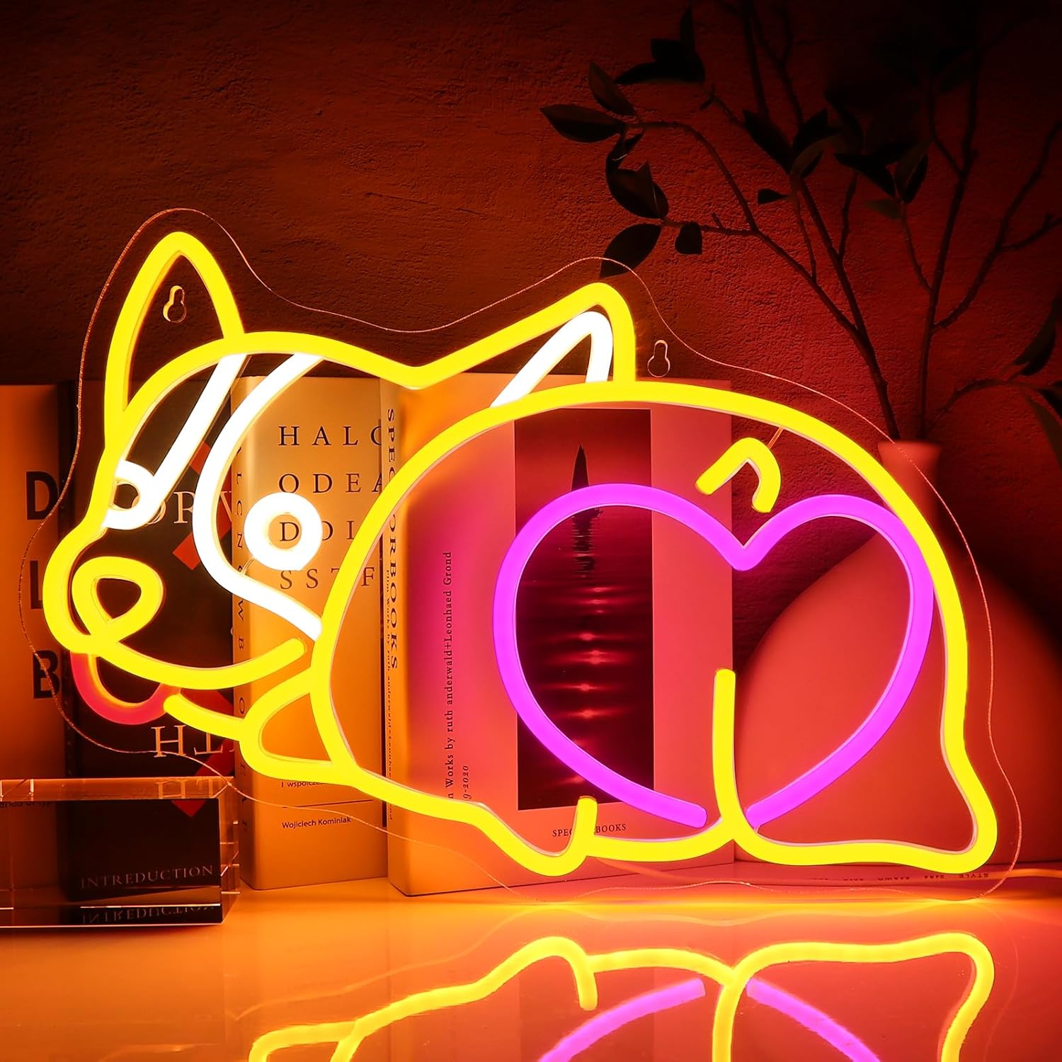 Corgie Dog Neon Sign USB Power - Zoo Party Games recensie en prijs