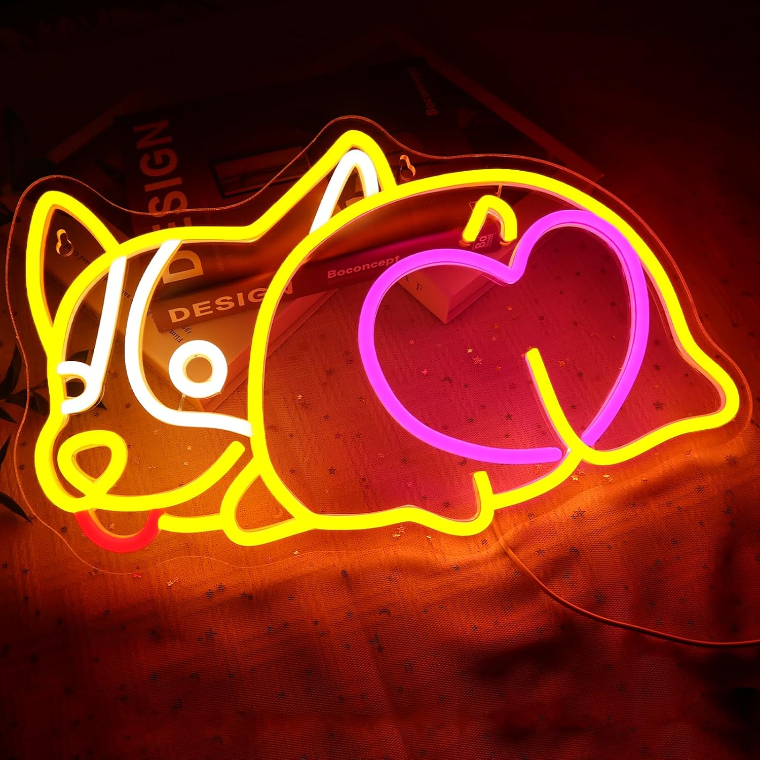 Corgie Dog Neon Sign USB Power - Zoo Party Games recensie en prijs