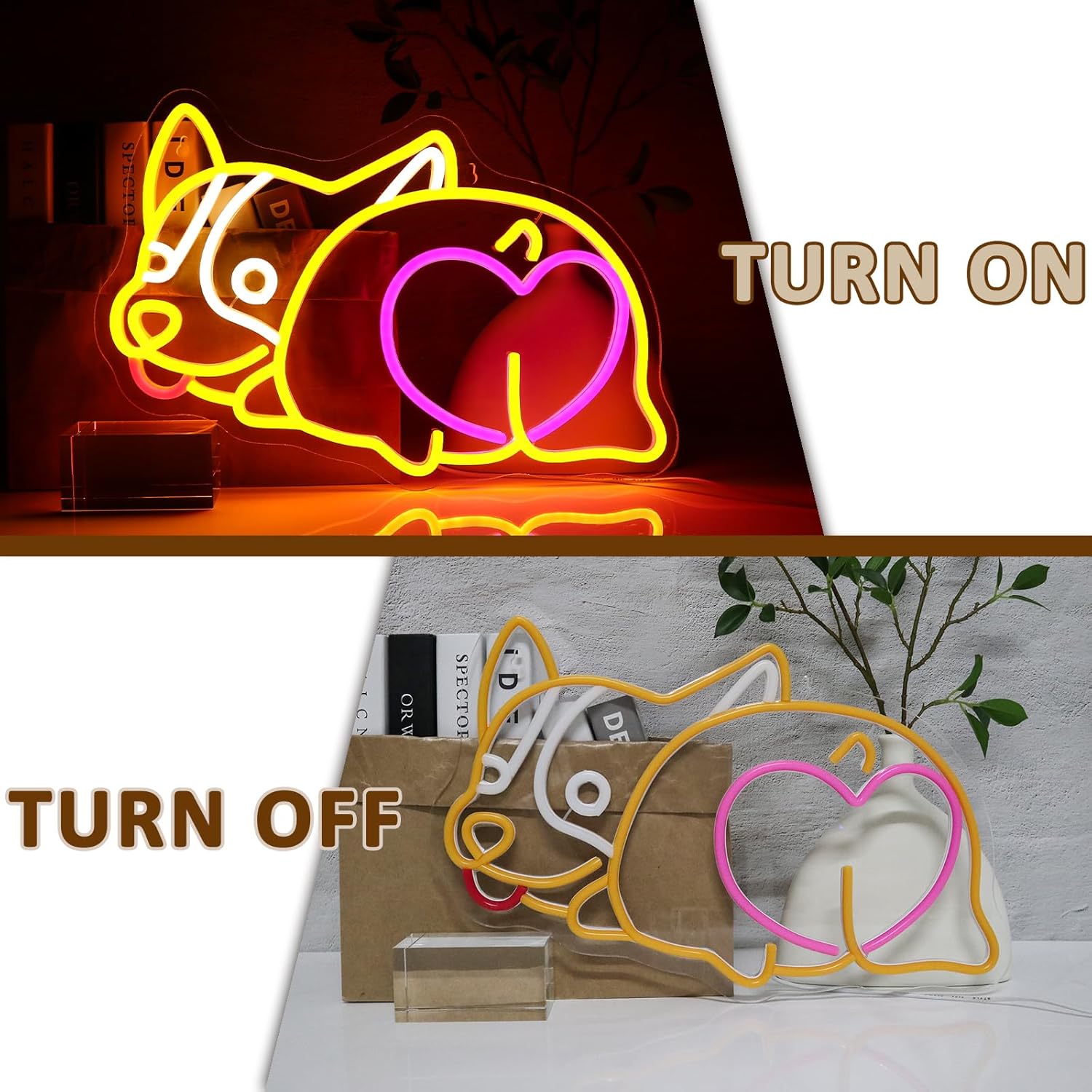 Corgie Dog Neon Sign USB Power - Zoo Party Games recensie en prijs