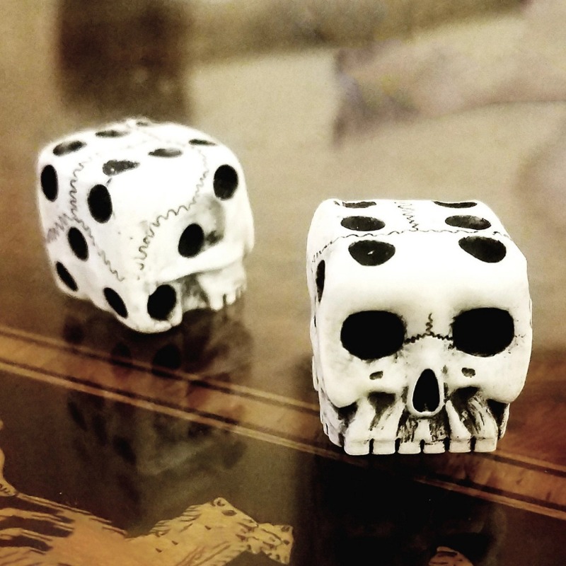 Halloween White Skull Resin Di - Party Games No Equipment recensie en prijs